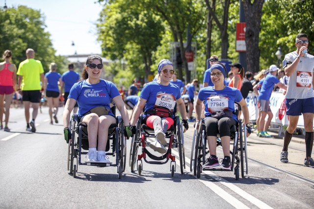 Participants are seen prior to the Wings for Life World Run in Vienna, Austria on May 6, 2018. // Christopher Kelemen for Wings for Life World Run // SI201805060128 // Usage for editorial use only //