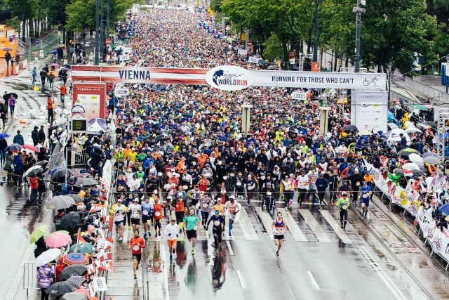 Participants start during the sixth edition of the Wings for Life World Run in Vienna, Austria on May 5, 2019. // Matthias Heschl for Wings for LIfe World Run  // SI201905060514 // Usage for editorial use only //