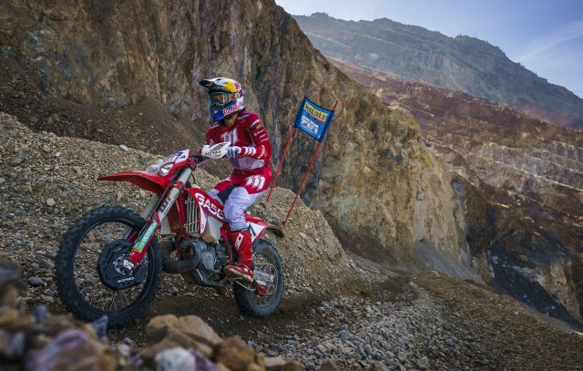 Taddy Blazusiak races during the Red Bull Erzbergrodeo 2022 in Eisenerz, Austria on June 18, 2022