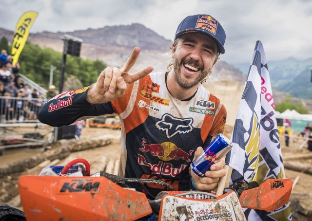 Winner Manuel Lettenbichler seen during the Red Bull Erzbergrodeo 2023 in Eisenerz, Austria on June 11, 2023 // Philip Platzer / Red Bull Content Pool // SI202306110703 // Usage for editorial use only // 