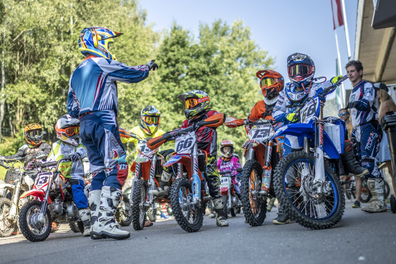 Kids seen during the Go With Your Pro Kids at the Red Bull RIng in Spielberg, Austria on Augus 08, 2020.