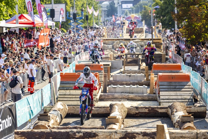 Competitor seen during the prolog of Red Bull Romaniacs in Sibiu, Romania on July 28, 2026.